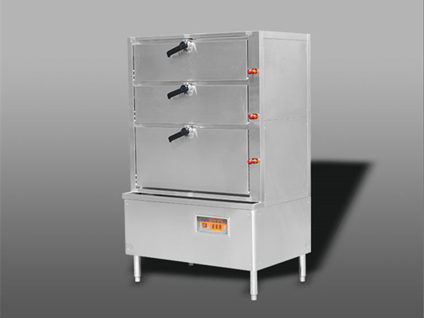 电热三门海鲜蒸柜