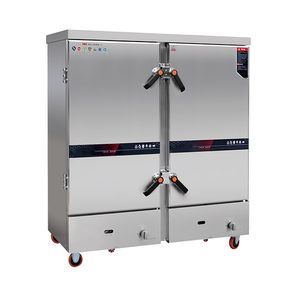 工程款双门燃气蒸饭车